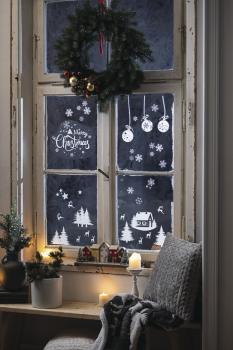 Fenstersticker Weihnachten  33er Set