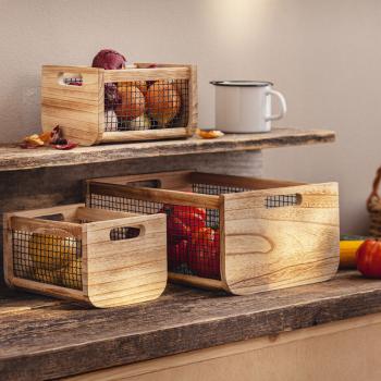 Holzkiste Trend 3er Set