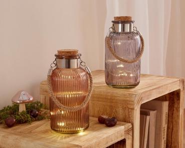 LED-Glas Korken 2er Set