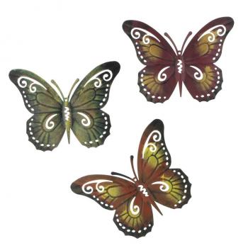 Wand-Deko Schmetterling, 3er Set