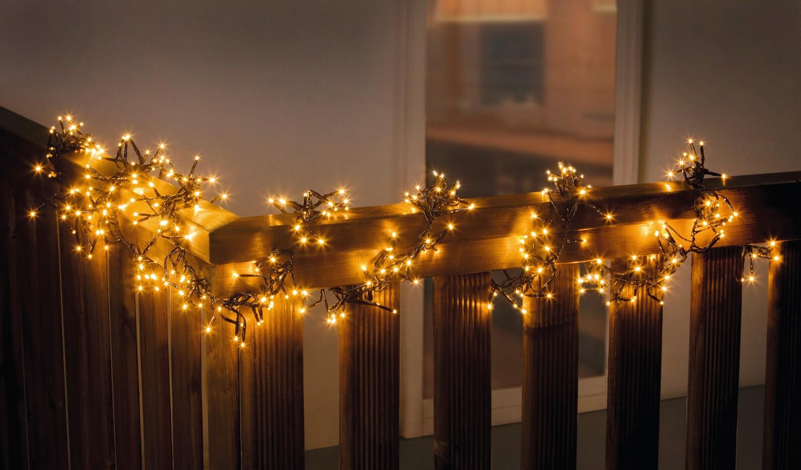 Lichterkette gemütliches | Für - Zuhause LEDs Gartenbeleuchtung 384 all-trend ein